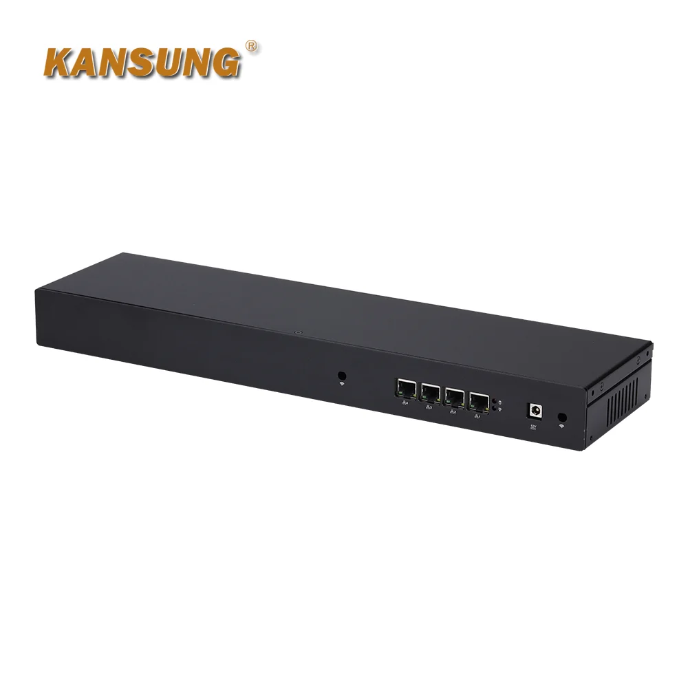 1U Rackmount 4x2,5 Gigabit Ethernet NIC Мини-ПК Core i3 i5 i7 AES-NI Брандмауэр Мягкий маршрутизатор Микро Промышленный шкаф Компьютер