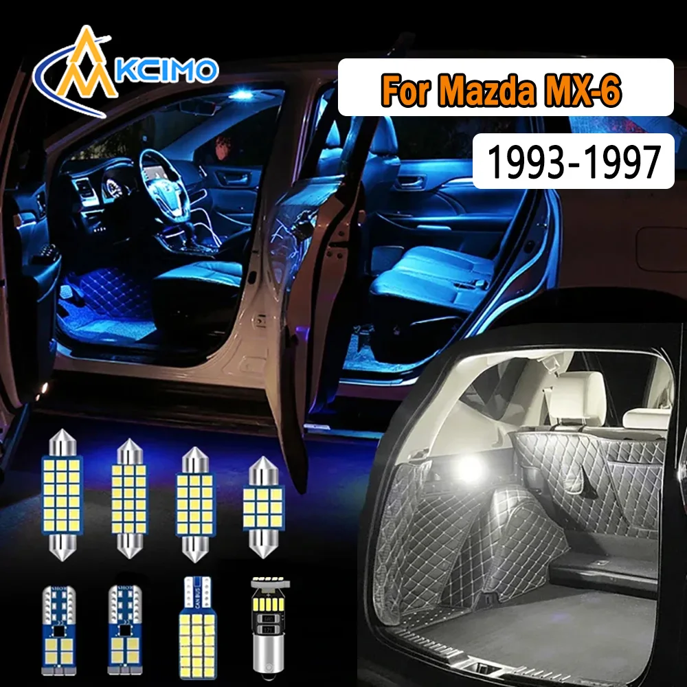 

Bright Dome Map Door Lights CANBUS Error-Free LED Interior Lighting Kit Car For Mazda MX-6 1993-1997 1994 1995 Easy Install