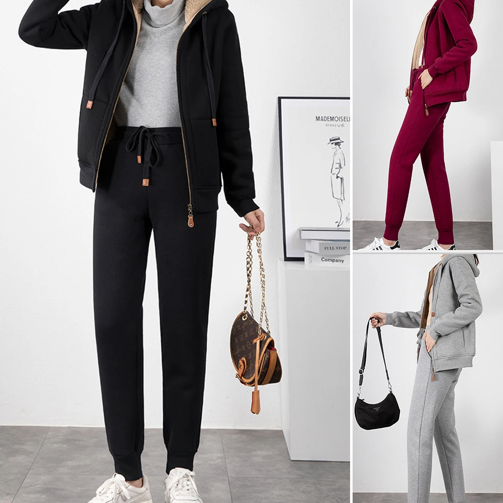 

Mia Muse Boutique, однотонные толстовки с длинными рукавами, длинные брюки-карандаш с высокой талией, повседневные комплекты, женские повседневные комплекты 2024, осень-зима