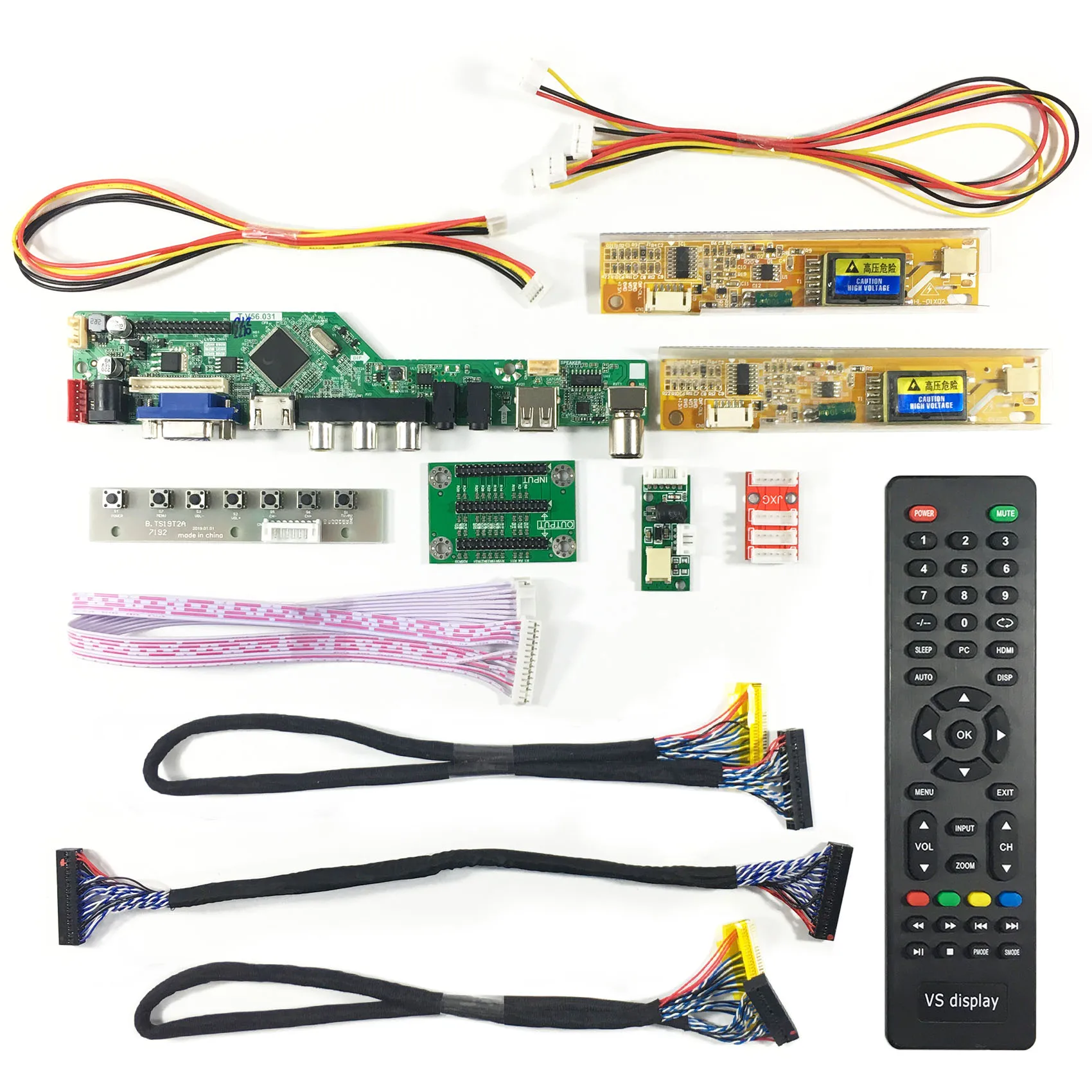 HDM I VGA AV USB 30pin lvds Controller Board For 17.3