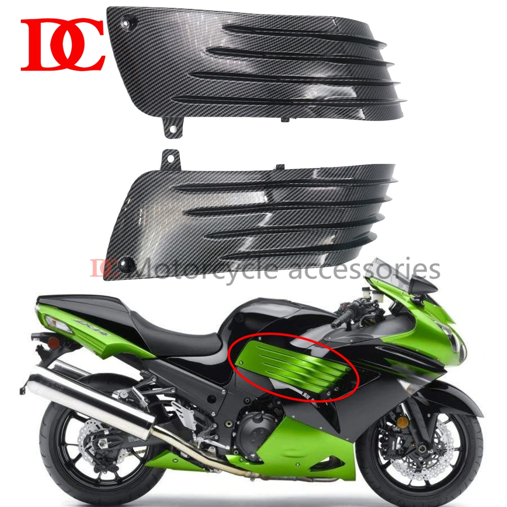 For Kawasaki ZX-14R ZZR1400 2006 2007 2008 2009 2010 2011 Side Panel Shroud Fuel Tank Side Cover Fairing Left And Right Shields