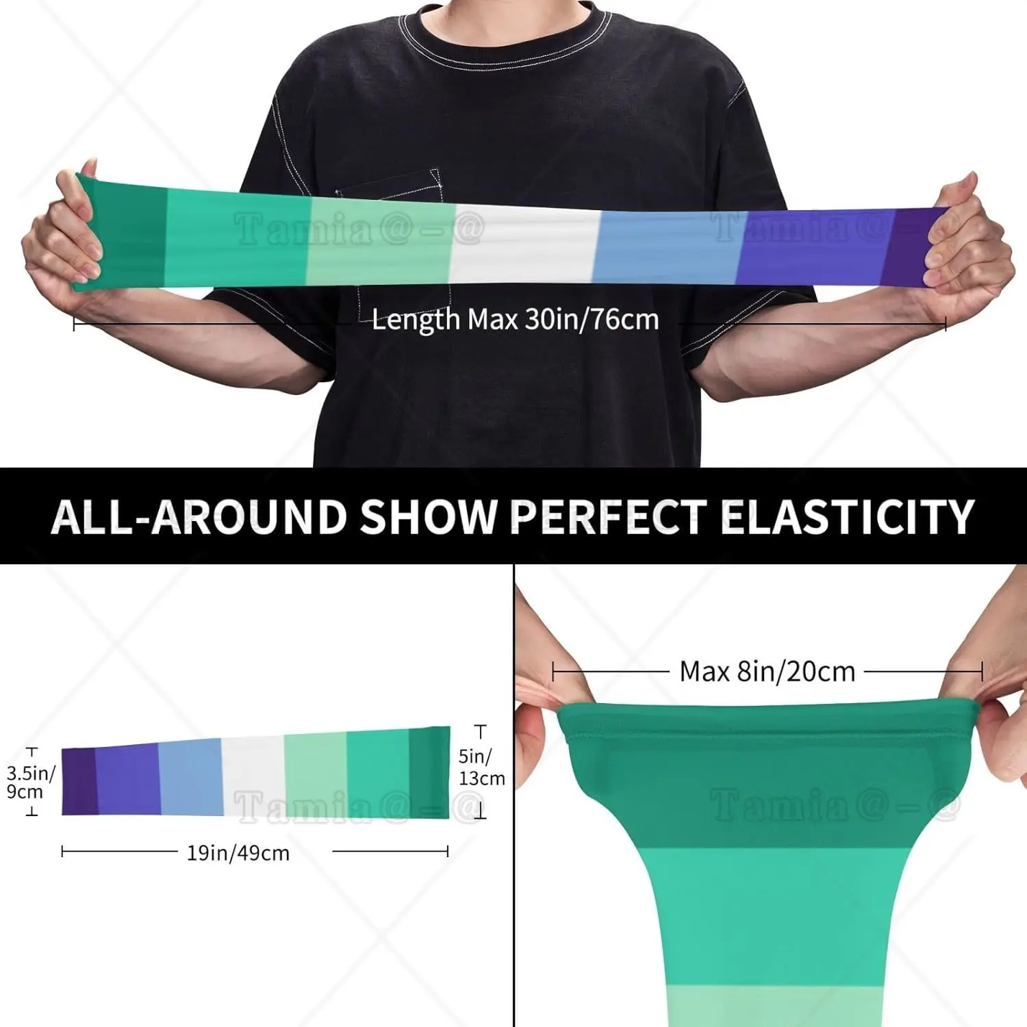 Pride Flag Gay Man Pride Arm Sleeves Unisex-Adult Sun Protection Shooter Sleeves Uv Protection Compression