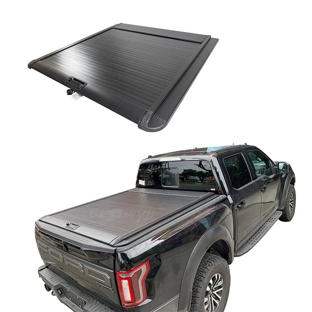 

High Quality Pickup Retractable Truck Bed Covers Hard Aluminum F150 Tonneau Cover for Ford Ranger T6 T7 T8 Raptor Maverick