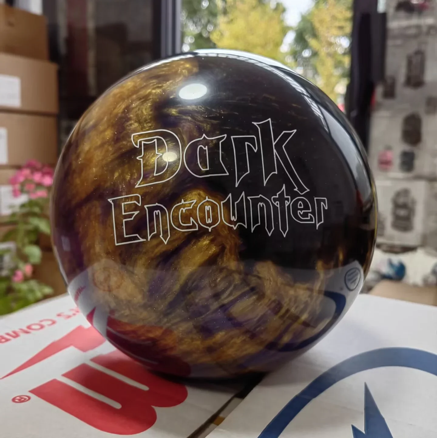 كرة بولينج احترافية للصحن الطائر الخطي، ثلاثة ألوان اختيارية #2