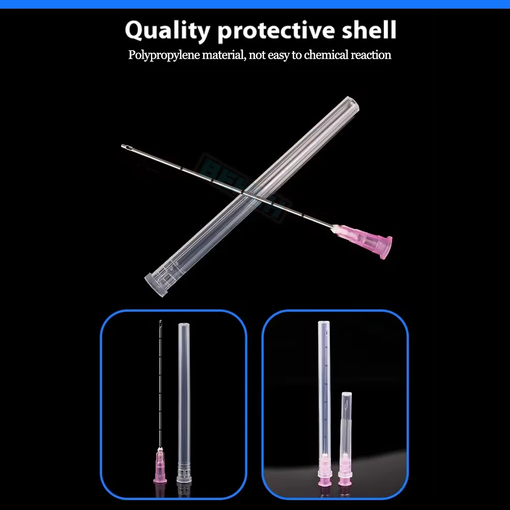 50/100pcs High Quality Korea Fine Micro Blunt Needle Canula 14G 90MM Blunt Tip Cannula Needle For Filler Hyaluronic