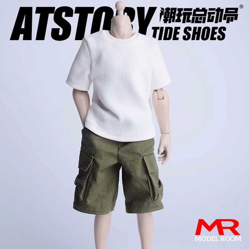 Atストーリー-メンズプレーンカラーTシャツ,アパレルアパレルモデル,12インチ,フィギュア,人形1/6スケール