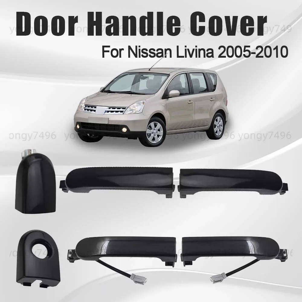 

Car Upgrade Black Door Handle Cover For Nissan Livina 2005 2006 2007 2008 2009 2010 Cars Accessories Replace Exterior