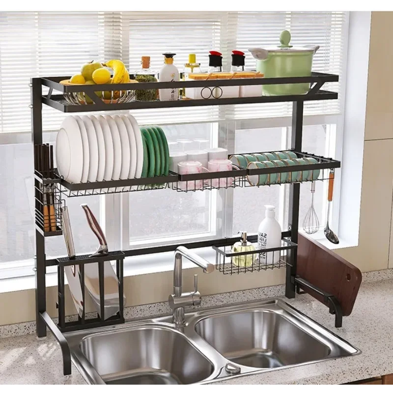 تخفيض السعر بيع المنزلية الحائط الكربون الصلب أدوات المائدة رف مساحة كبيرة أجهزة المطبخ تخزين الرف رفوف التوابل