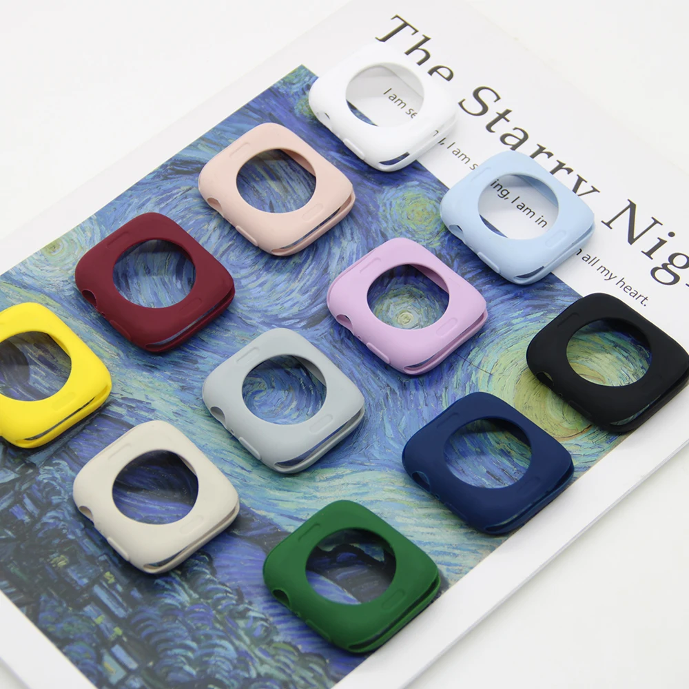 

Replacement Full Protective Case for Apple Watch Series 40mm 41mm 42mm 44mm 45mm 46mm 49mm Watch Protector Soft Silicone Case