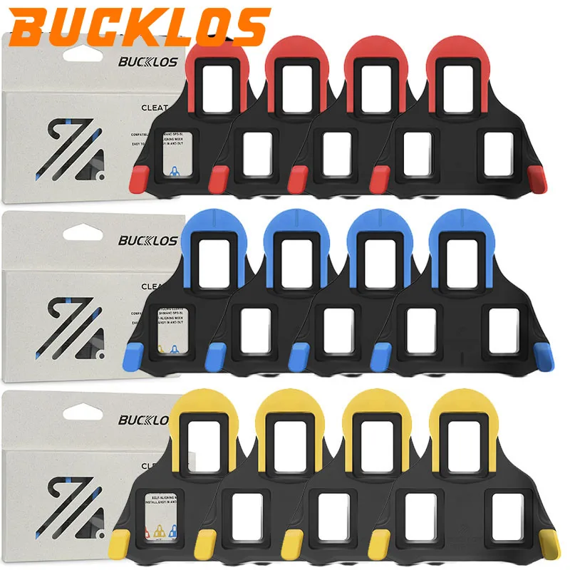 Bucklos bicicleta auto-travamento pedal grampo para spd sl presilhas de bicicleta de estrada durável ciclismo sapato grampo clipless pedal para sh11