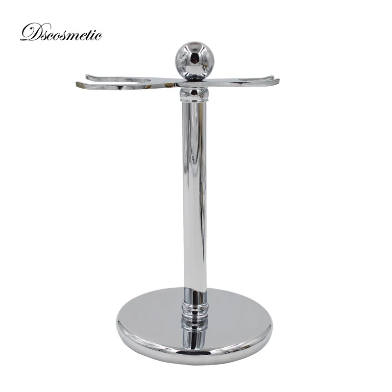 DiShi  razor and brush stand Deluxe Chrome holder for Razor and Brush