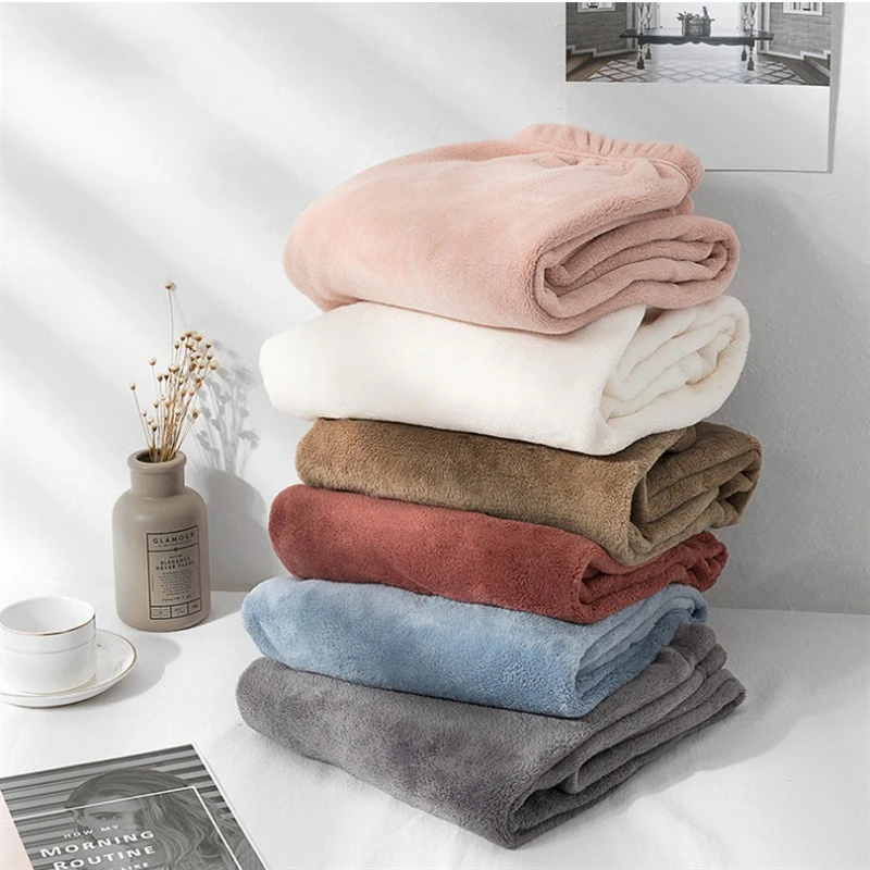 Womens Plush Thermal Lounge Pants Korean Soft Coral Fleece Sleeping Pants Loose Warm Loungewear for Indoor Home Winter