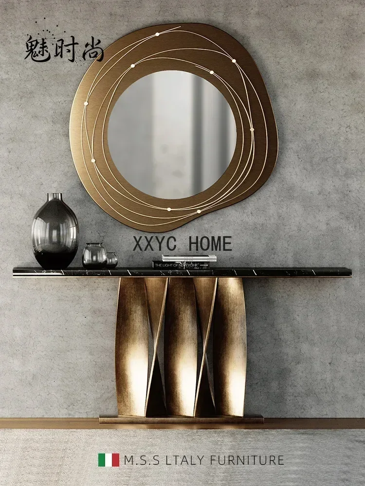 Stone Plate Entrance Entrance Hall Entrance Wall Console Tables Post-Modern High-End Side View Sets