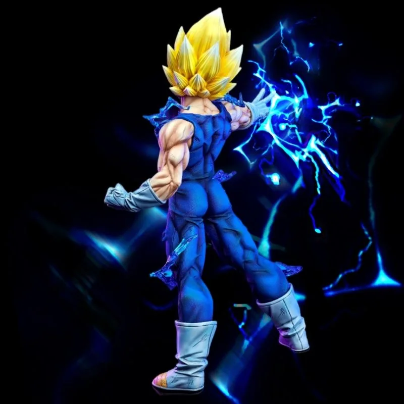 Anime Action Figure Modelo de Dragon Ball Z, Vegeta, Super Saiyajin, Vegeta, Bejita, Yonsei, Estatueta, Estátua em pé, Enfeites, Presentes de brinquedo, 2