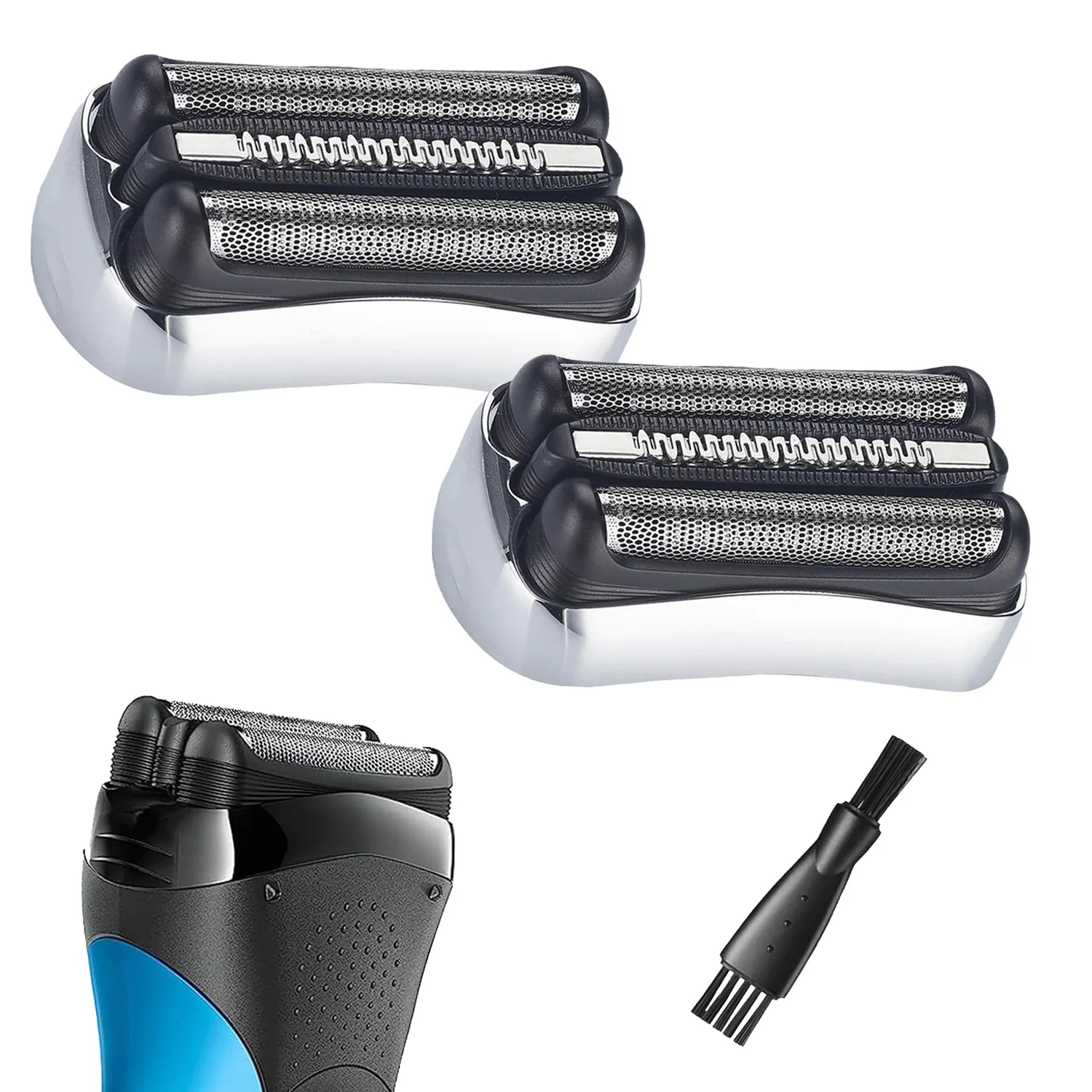 Cabezales de afeitadora de repuesto para Braun Series 3, lámina y cortador de cabezal de repuesto compatibles con Braun Razor 300s,301s,310s,320s