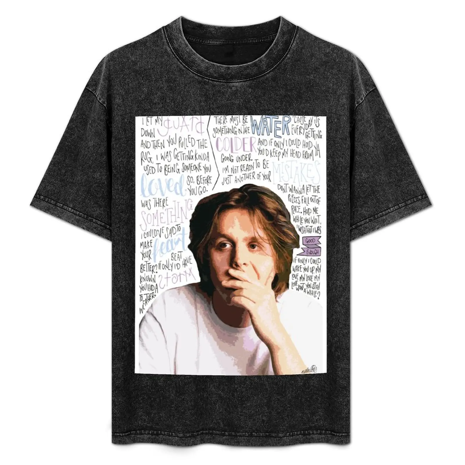 

Lewis Capaldi T-Shirt Casual Loose Short Sleeve Tee for Men