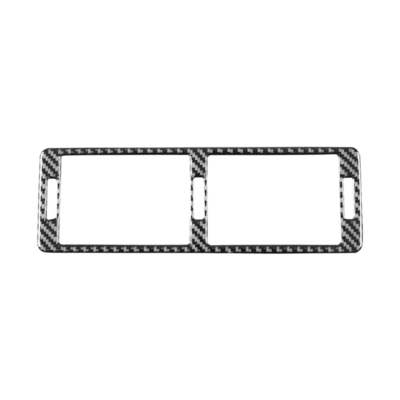 For BMW 5 Series E39 1998-2003 Soft Carbon Fiber Center Console Air Vent Frame Cover Trim Interior Replacement