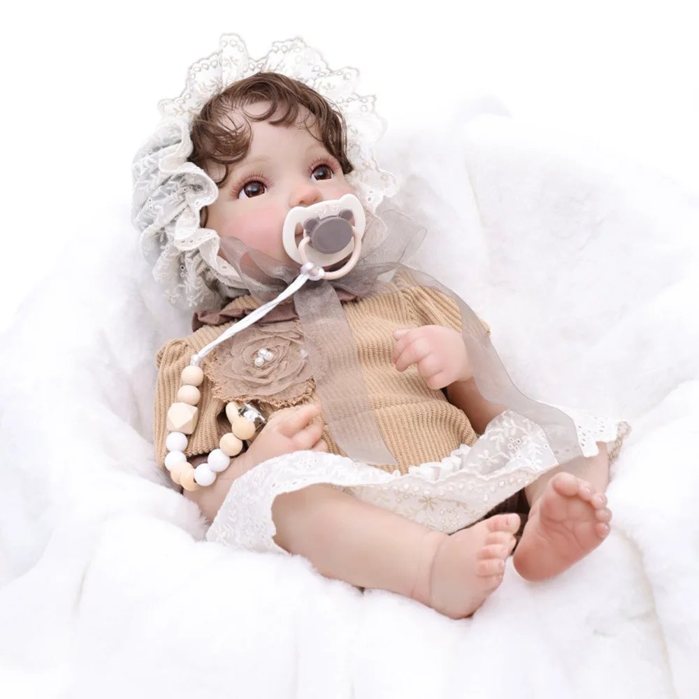20inch Reborn Doll Lifelike Newborn Toy Play House Gift Nursery Teaching Tool
