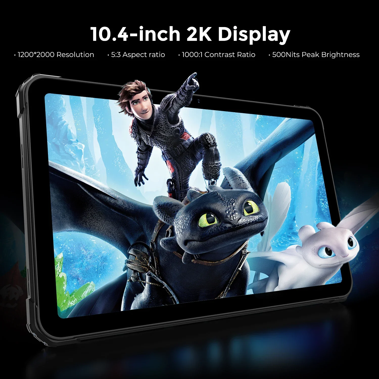 FOSSiBOT DT3 تابلت متين 32G(12+20)+256Go 5G 10.4 "MTK7300 أندرويد 15 21560mAh بطارية 32 + 64MP 66W FaceID NFC WIFI6