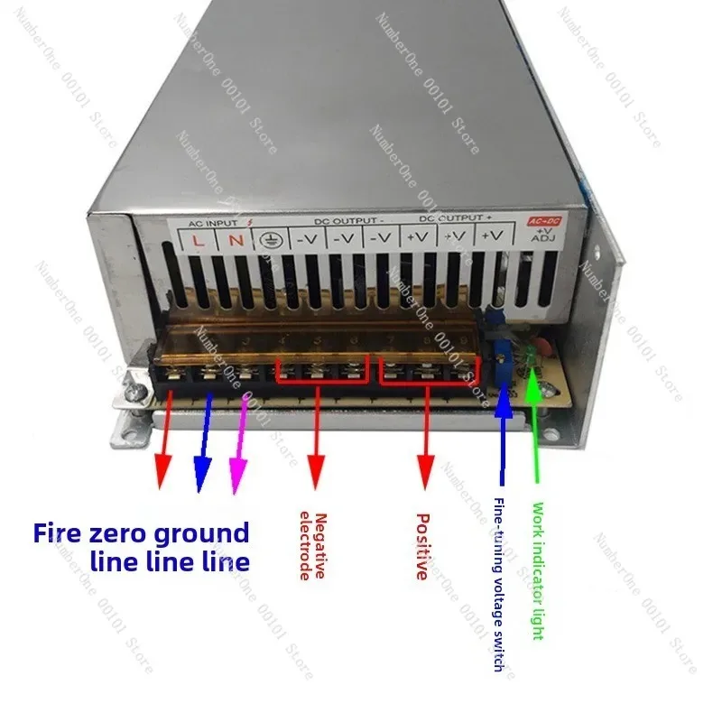 High Power Industrial Control Equipment Switching Power Supply 220V to 12V DC Regulated LED Transformer Power Supply