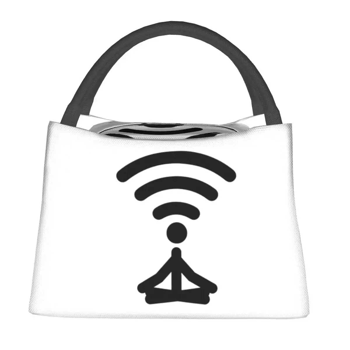 Meditate Wifi Lunch Bags Insulated Bento Box Leakproof Lunch Tote Picnic Bags Cooler Thermal Bag for Woman Kids Work