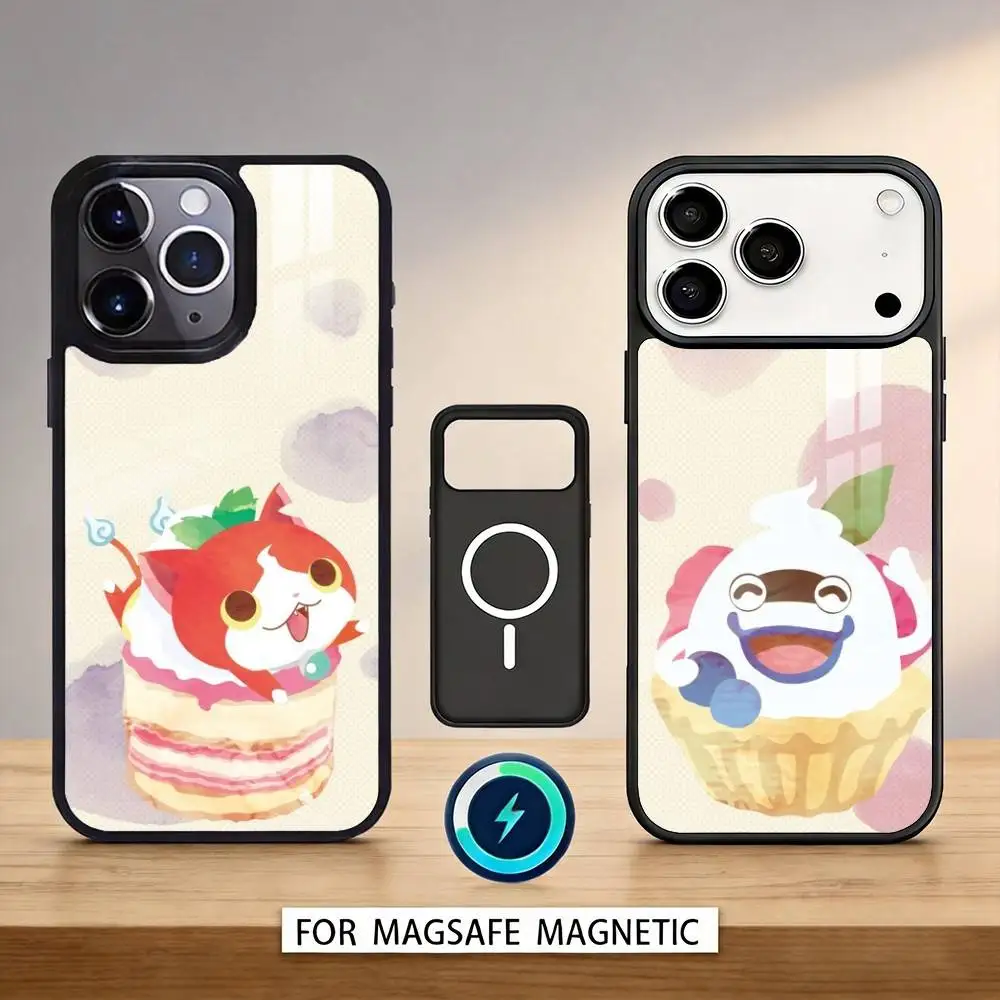 

Y-Yokai Amine W-Watchs Phone Case For iPhone 17,16,15,14,13,12,Pro,Max For Magsafe Magnetic Wireless Charging