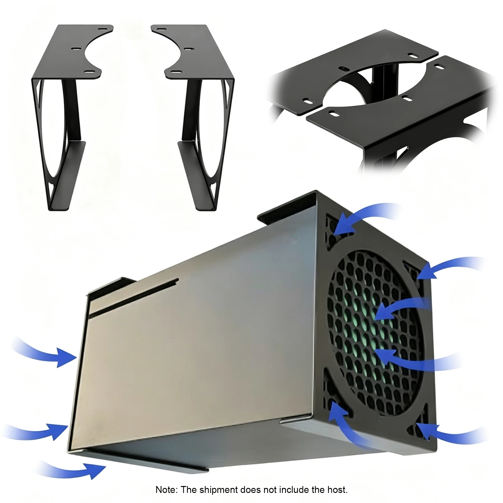 Stealth Mount for Xbox Series X Space-Saving Mounts Heavy Duty Desk-side Mounts Stealth Horizontal Gaming Accessories for XSX