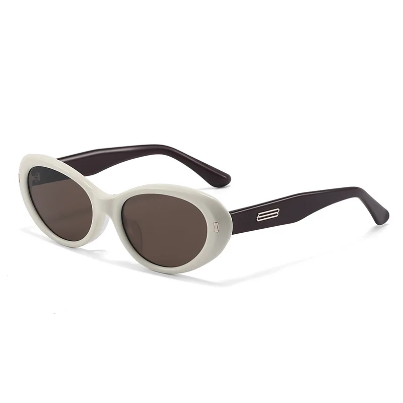 

New Oval Cat Eye Acetate Sunglasses for Women Fashion Outdoor UV400 Protective Eyewear Men Trendy Driving Travel Sun Glasses