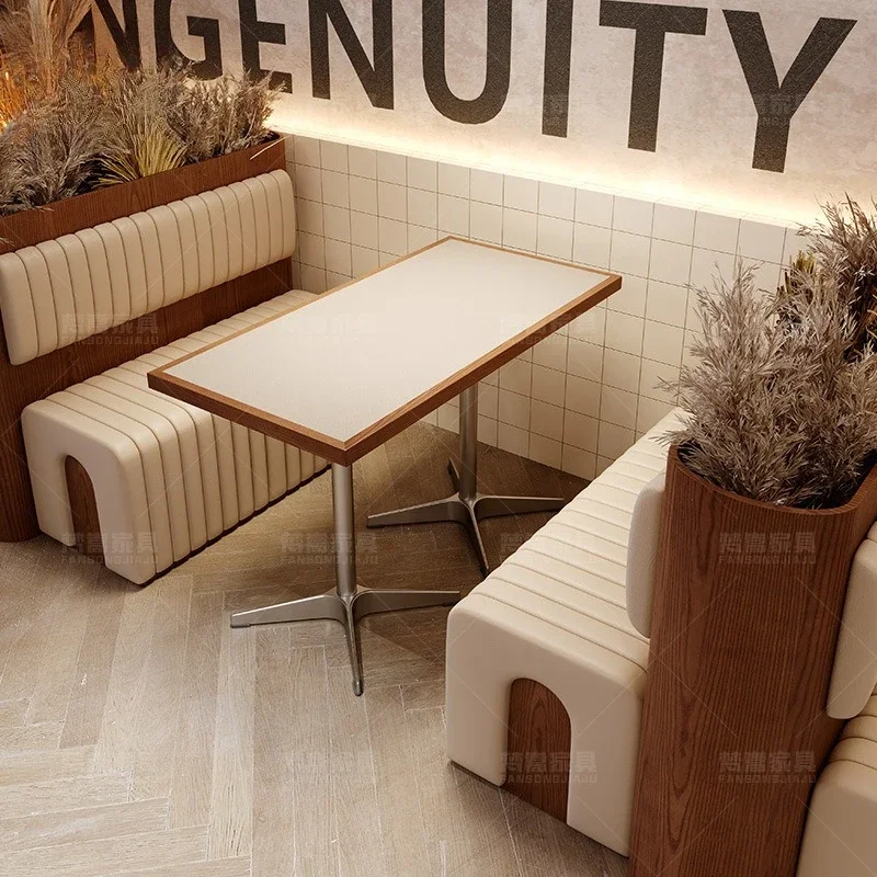 Korean light food simple food shop table and chair cafe dessert shop modern simple dining table and chair