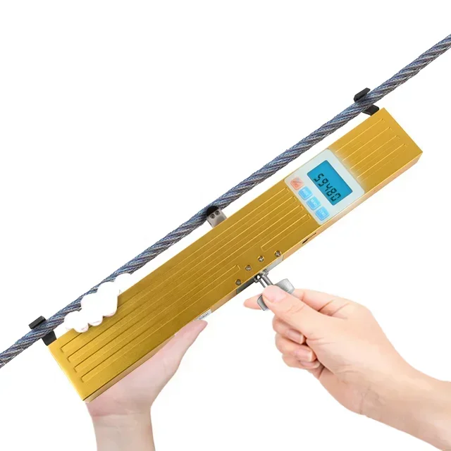 High Precision Electronic Dynamometer Tensionmeter Gau Steel Rope Tensiometer Elevator Rope Tension Testing Gram Force Tester