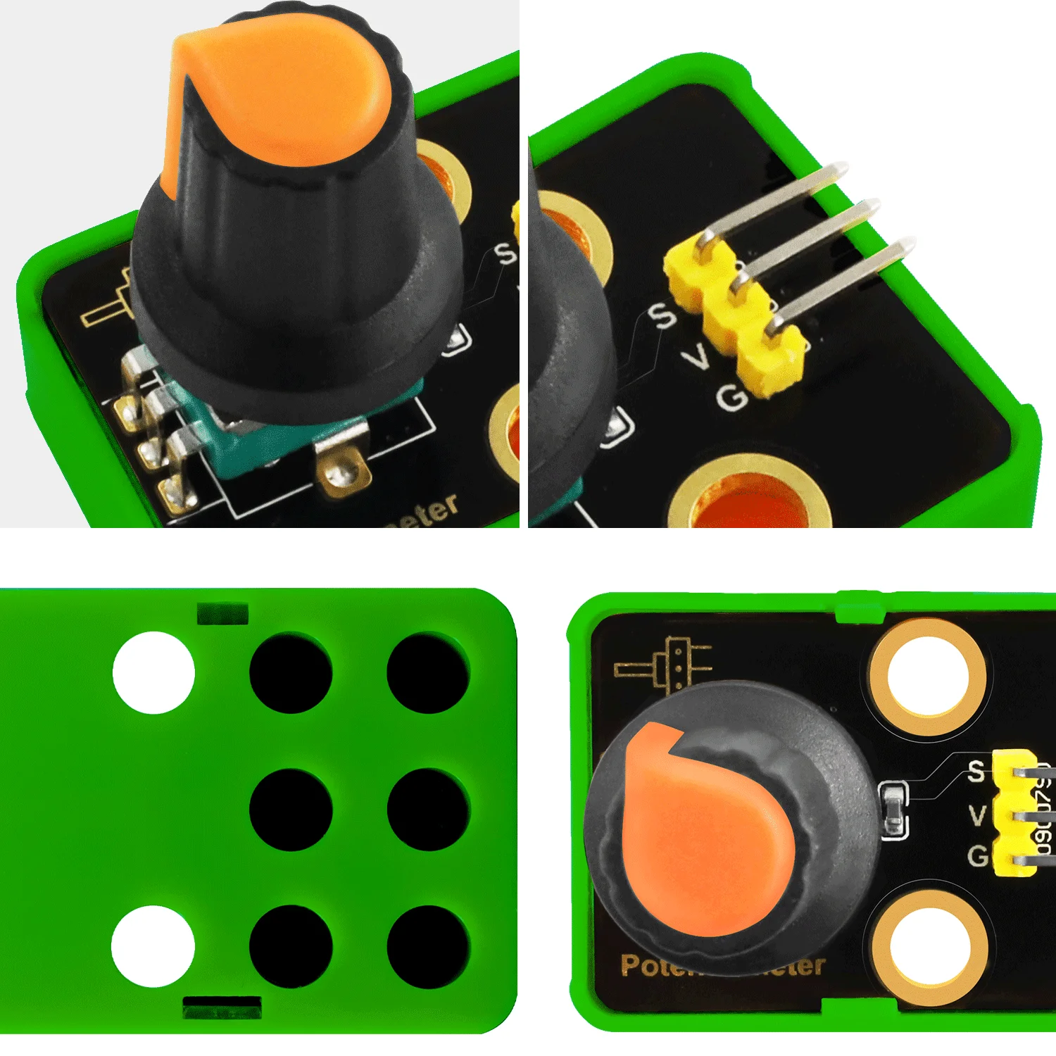 Potentiometer With Knob Cap Module/Rotary Encoder Module DIY Electronic Building Blocks For Arduino Compatible With Lego Blocks