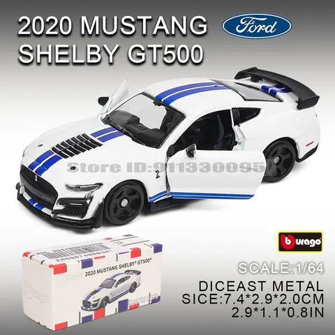Bburago 1:64 Golf Porsche 911 Shelby Raventon Mustang Lamborghini Collection Series Bil Gjuten Modell Barnpresent Leksak 12 best sales VW Golf 4 Miniatyr - №1