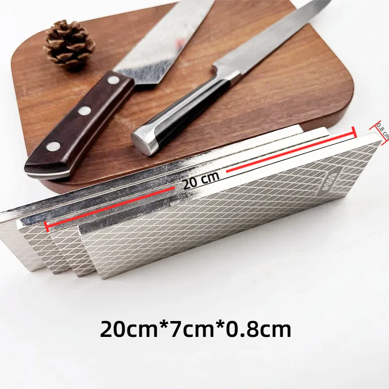 

Double-Sided Diamond Sharpening Stone for Knives Ultra-Durable & Wear-Resistant, Superior Grit Quality Professional Kitchen Tool