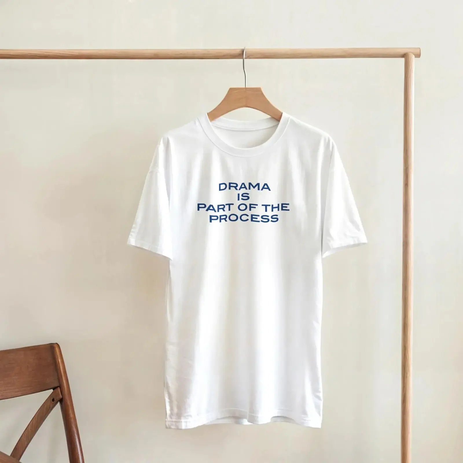 Drama is Part of the Process T Shirt Women amp 39 s Girlfriend  vintage Washed Stretched Soft designer clothes homme fashion