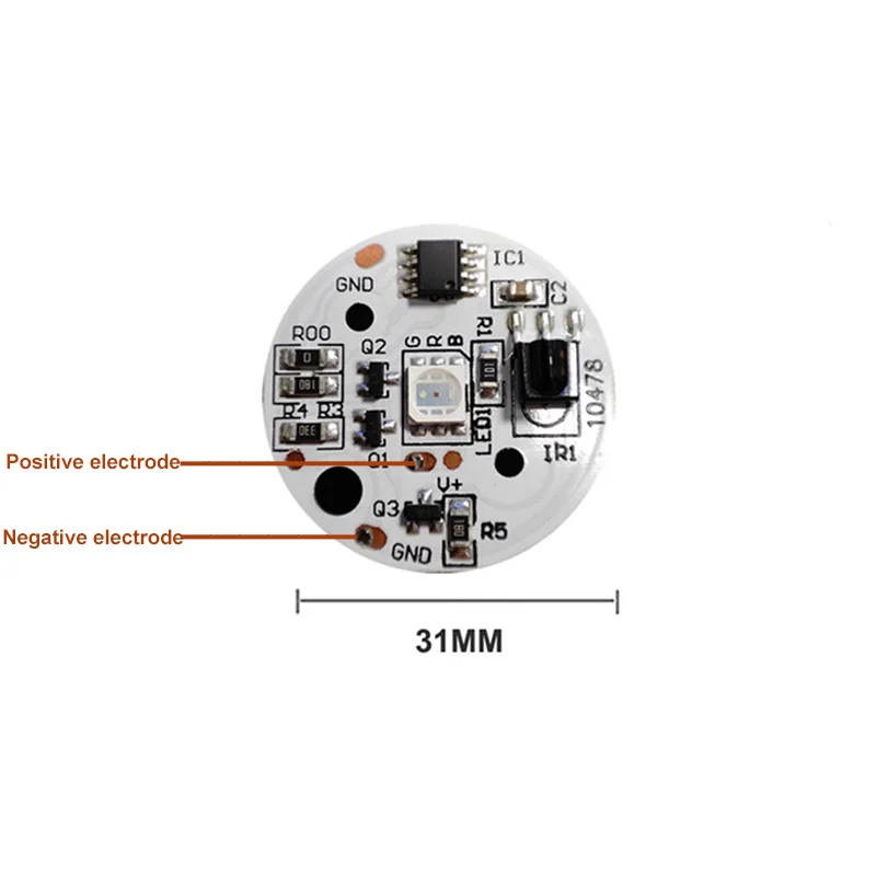 3pair/lot DC5V low voltage Colorful Gradient LED RGB light board with 1.5Meter switch and remote control.