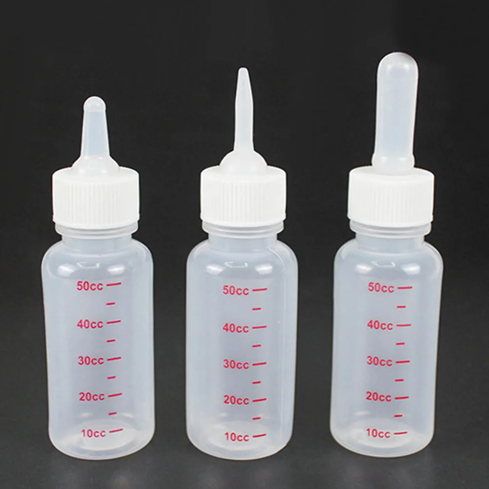 

8 Pcs Pet Bottle Kitten Feeders for Multiple Kittens Bottles Milk Feeding Nursing Newborn Animal Silica Gel