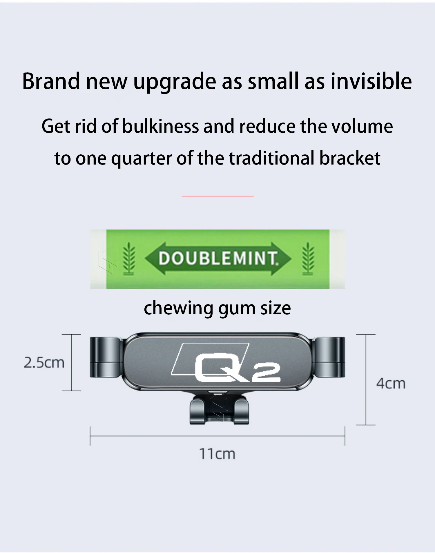 Auto Handy Halter Für Audi Q2 GA 2019-2024 Einstellbare Spezielle Handy Halter GPS Basis Halterung Ständer zubehör – Detail 4