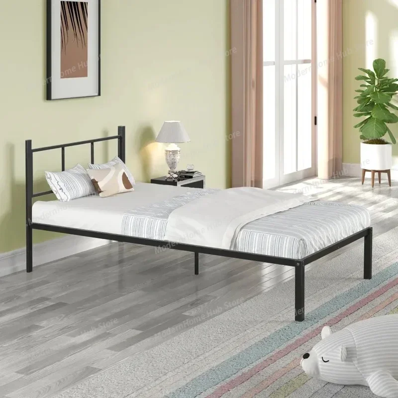 Triple Bunk Bed with Vent Board, Sturdy Metal Frame, Noise-Free Wood Slats, Separatable into three beds, No Box Spring Needed