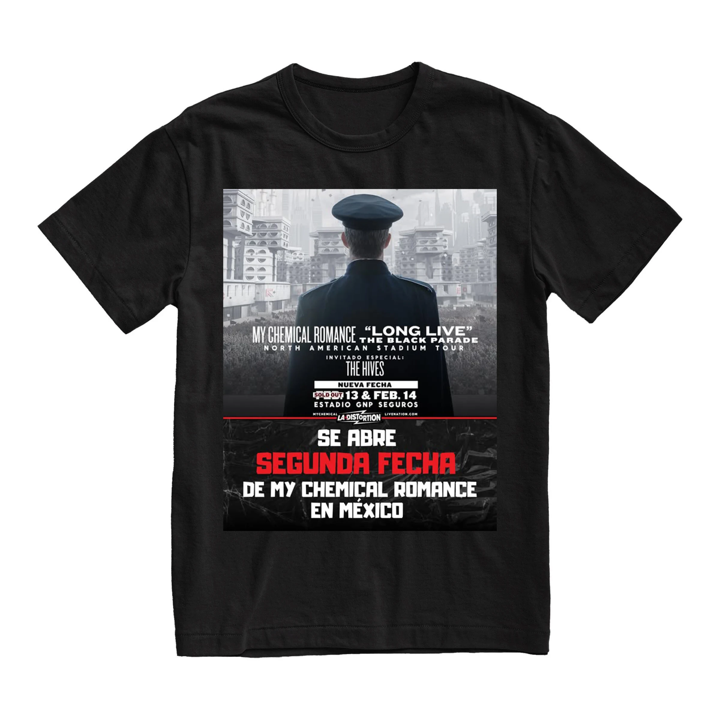 My Chemical Romance Long Live The Black Parade Tour 2025 T-shirt Men Women Clothing Harajuku Punk Pop Music Short Sleeve T Shirt