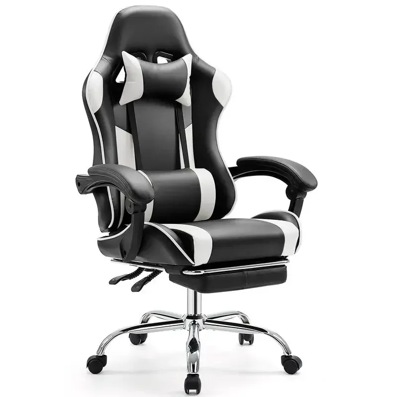 

Gaming Office High Back Computer Chair Leather Desk Chair Racing Executive Ergonomic Adjustable Swivel Task Chair