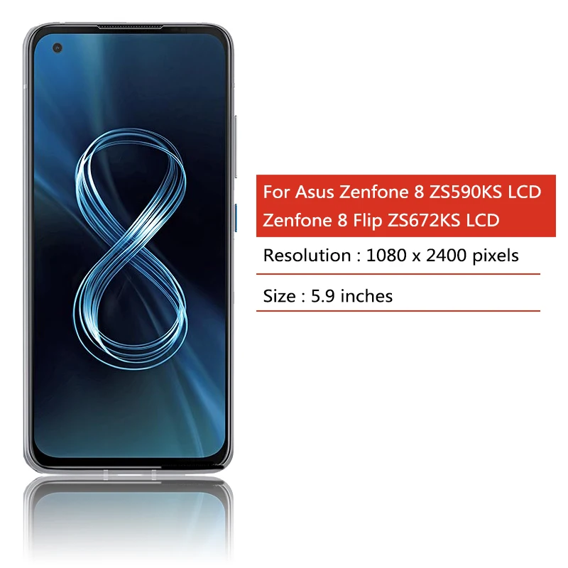 Pop OEM For Asus Zenfone 8 8z ZS590KS LCD Screen Touch Panel