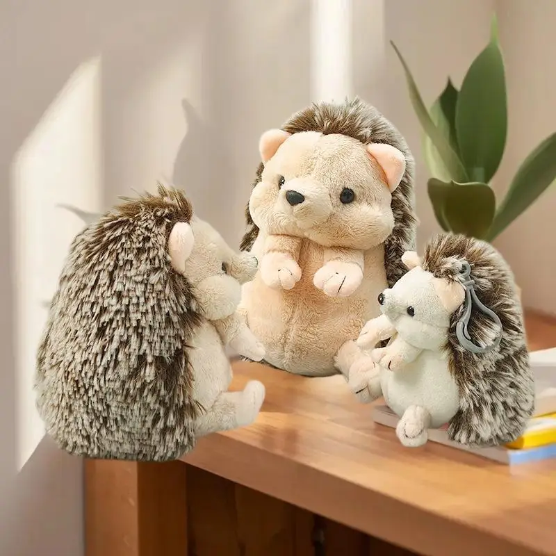 1Pcs Endearing Silver-Screen Hedgehog Plush, Ideal as Baby's Sleep Companion, Room Beautification, Birthday Present