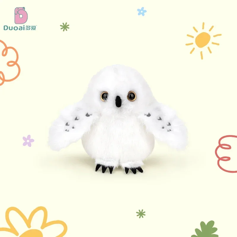 Delicados y lindos Mini hombro de pie mascota pájaro juguetes de peluche esponjoso bonito corvo búho juguetes divertido juguete/colgante para niños
