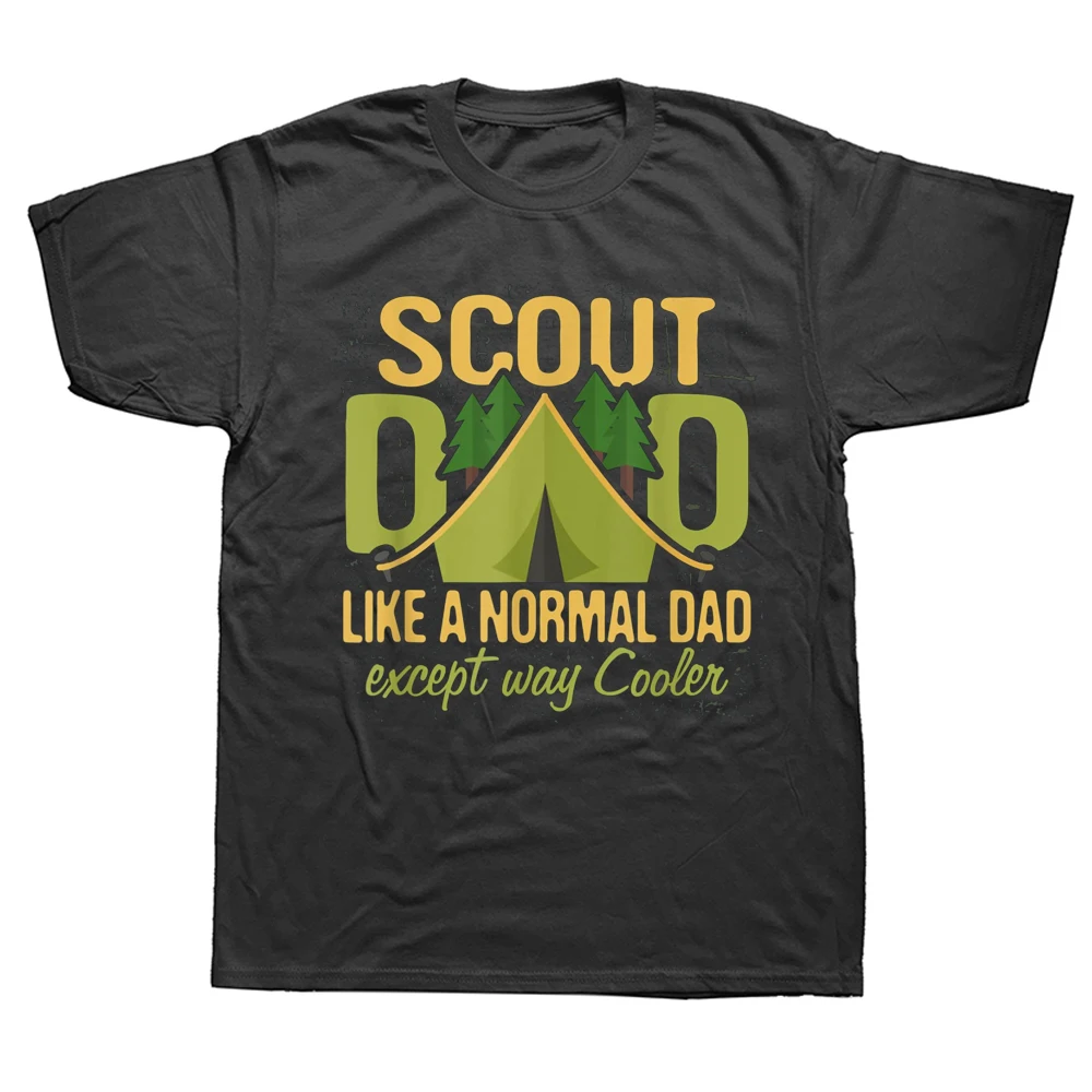 

FPScout Dad Cub Leader Boy Camping Scouting T Shirts Graphic Cotton Streetwear Short Sleeve Birthday Gifts Summer Style T-shirt
