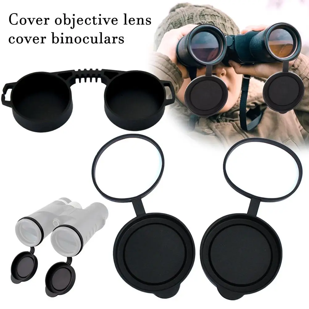 Binoculars Protective Cover 42mm/52mm Rubber Eyepiece Lens Prevention Cover Fire Objective Accessories Decoration Spyglass X7H6