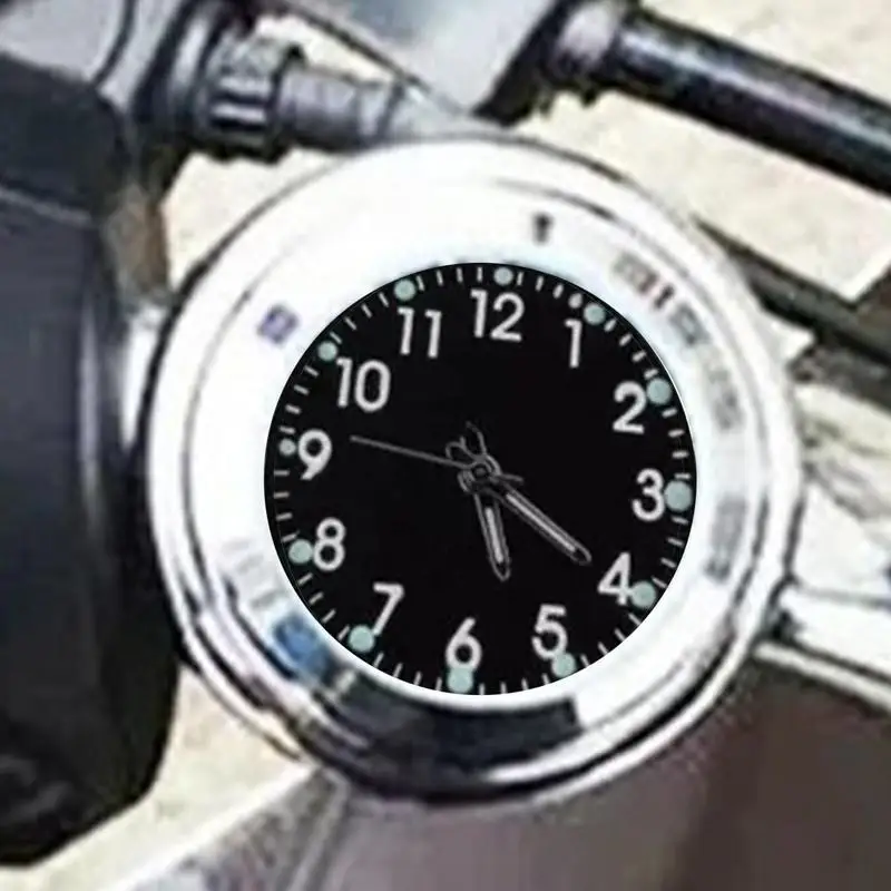 Waterproof Motorcycle Handlebar Clock Motocross Handlebar Mount Watch Motorcycle Handlebar Waterproof Clock For Dirt Cycle