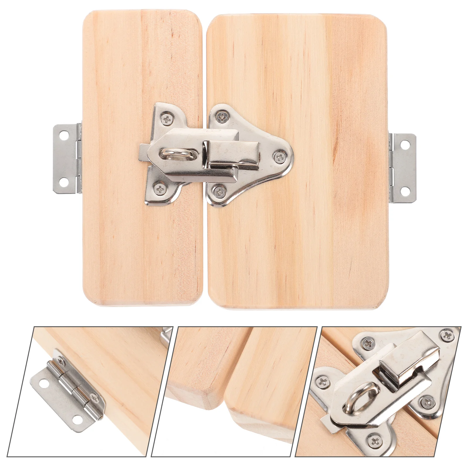 Busy Board Door Lock Kids Toys Learning Latch Wooden Sensory Puzzle Accessories Parts for Toddler