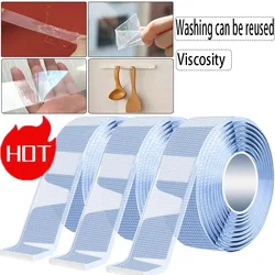 Trackless Super Strong Double Sided Tape Upgraded 3M Extra Strong Adhesive Tape Waterproof Reusable office Home Decoration Tapes