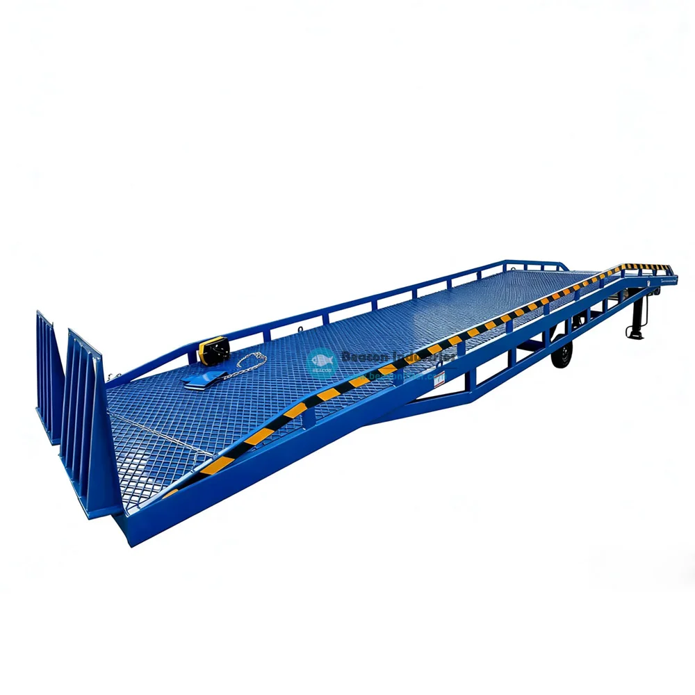 

Portable Mobile Dock Ramp 10 Ton Hydraulic Container Loading Unloading Platform CE Warehouse Forklift Ramp