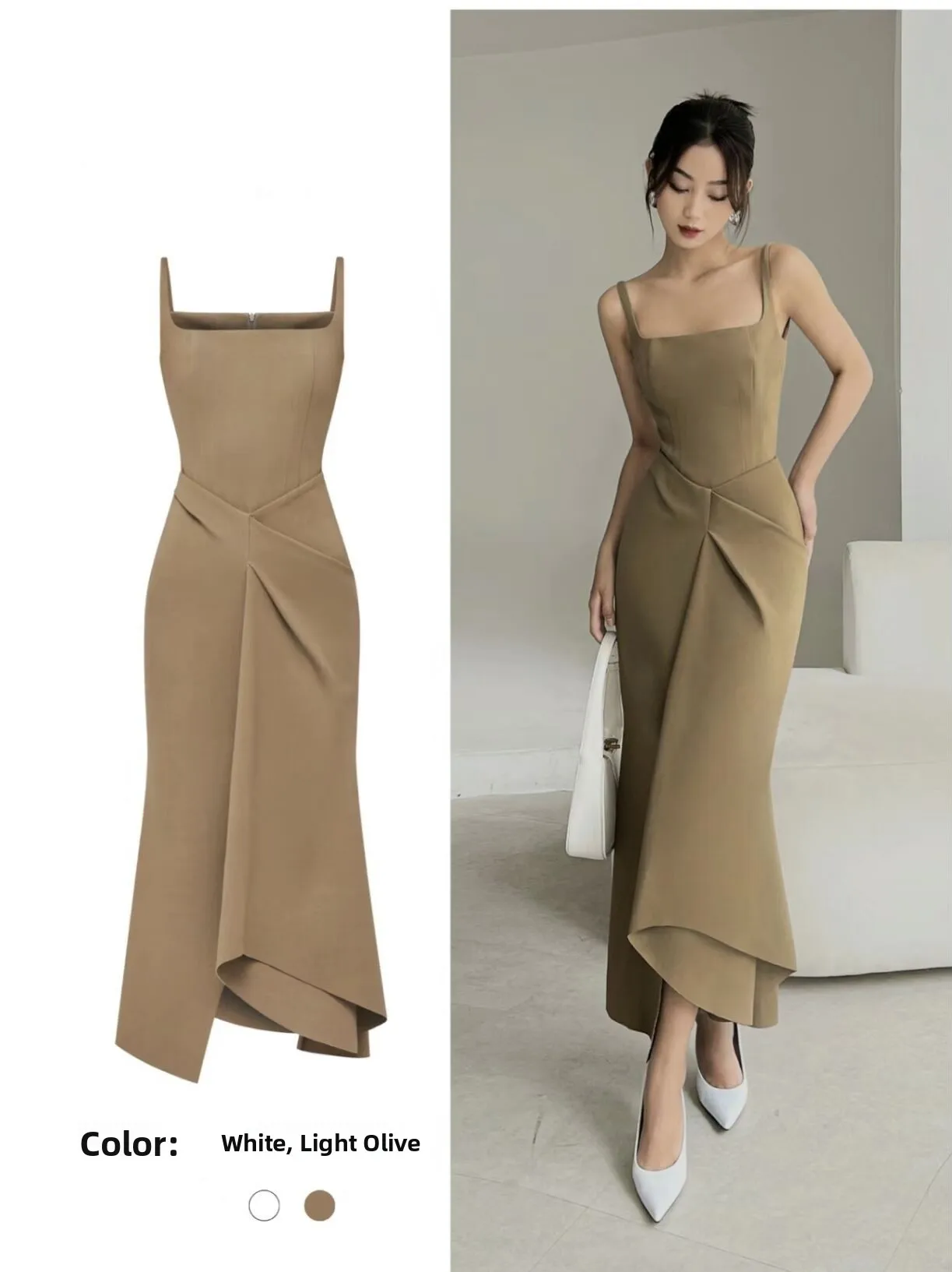 

Summer 2024 Slimming Uneven Design Simple Ele Dr Fi Tail Gown for Par Wedding Dinner Date Long Evening Dr